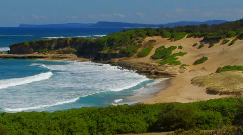 Norah Head beach Video stock 24956590