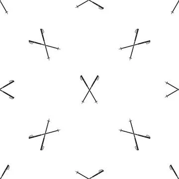 Nord walking sticks pattern seamless vector Illustrazione stock