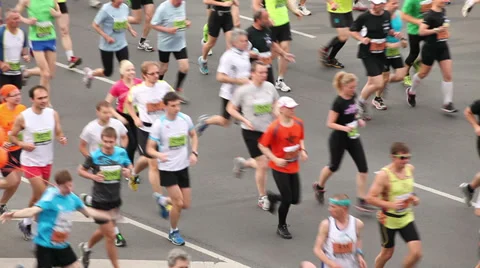 Nordea Riga marathon, 18.05.2014 Stock Footage 38863113