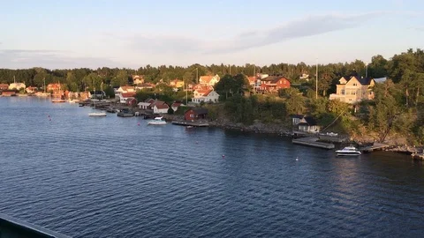 Nordic archipelago Stock Footage 115122553