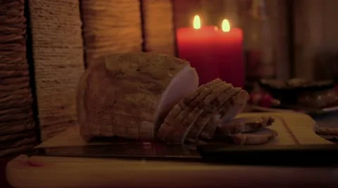 Nordic Christmas ham Video stock 12713630