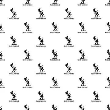 Nordic combined pattern seamless vector Illustrazione stock