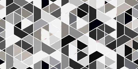 Nordic geometric area seamless pattern modern design with marble line texture Stock Illustration