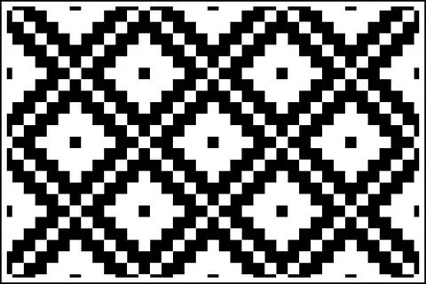Nordic geometric oriental seamless pattern modern design with black and white Stock Illustration
