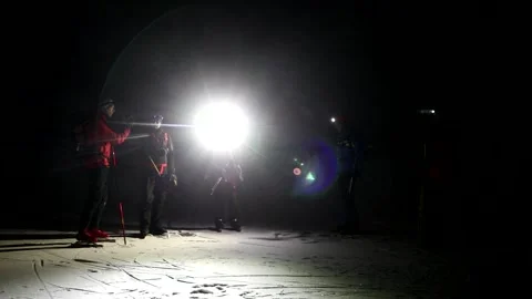 Nordic ice skating Stock Footage 147357677