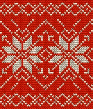 Nordic knitted perfect seamless pattern. EPS 10 vector 스톡 일러스트