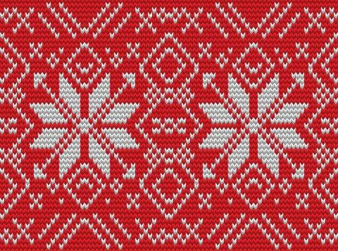 Nordic knitted perfect seamless pattern. EPS 10 vector イラスト素材