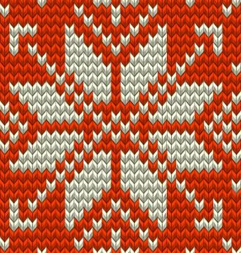 Nordic knitted perfect seamless pattern. EPS 10 vector イラスト素材