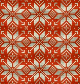 Nordic knitted perfect seamless pattern. EPS 10 vector イラスト素材