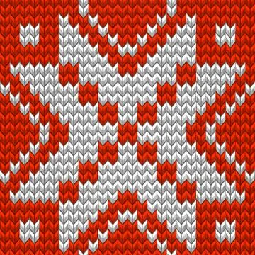 Nordic knitted perfect seamless pattern. EPS 10 vector Illustrazione stock