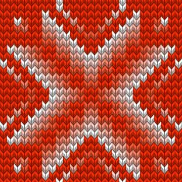 Nordic knitted perfect seamless pattern. EPS 10 vector イラスト素材