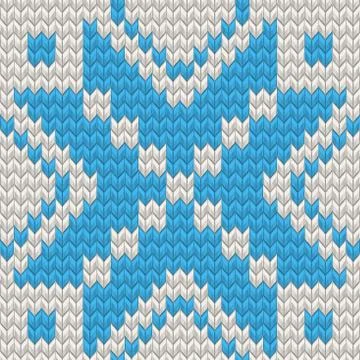 Nordic Seamless Knitting Pattern. EPS 10 vector 스톡 일러스트