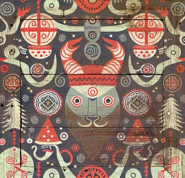 Nordic style elements Stock Illustration