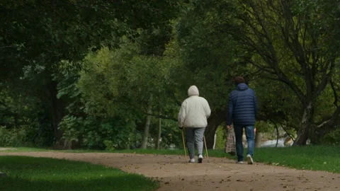 Nordic walking Stock Footage 117127812