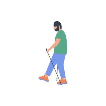Nordic Walking Stock Illustration
