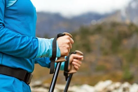 Nordic walking Stock Photos