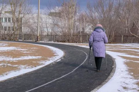 Nordic walking Stock Photos