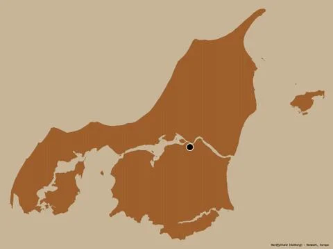 Nordjylland, region of Denmark, on solid. Pattern イラスト素材
