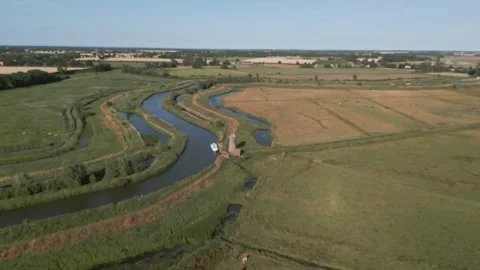 Norfolk Broads Windmill Stock Footage 272603385