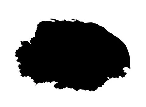 Norfolk county map vector silhouette illustration Иллюстрация
