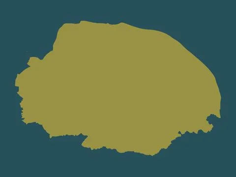 Norfolk, England - Great Britain. Solid color shape Stock Illustration