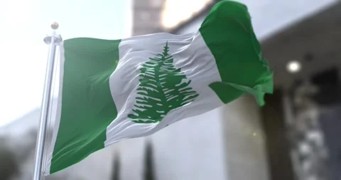 Norfolk-flag-waving-seamless-loop-4k-60fps Stock Footage 333355052