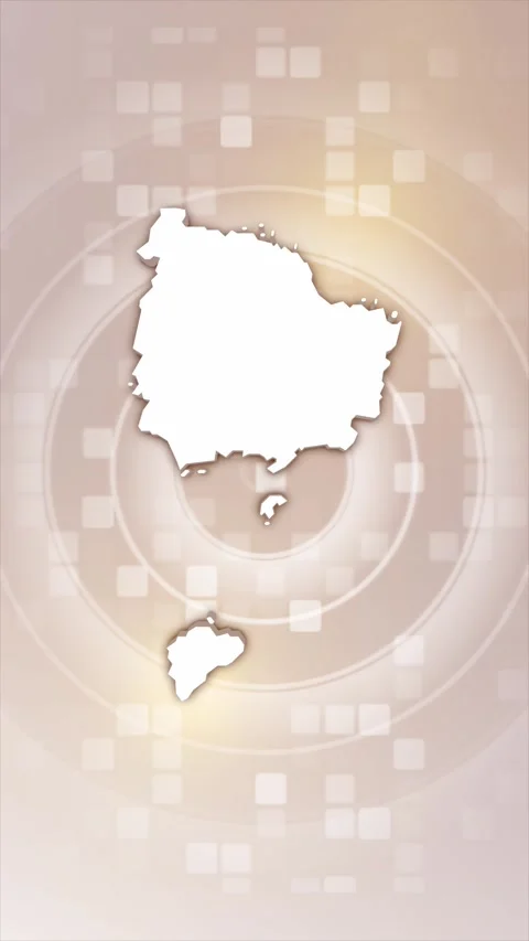 Norfolk Island Animated Map Stock Footage 275903575