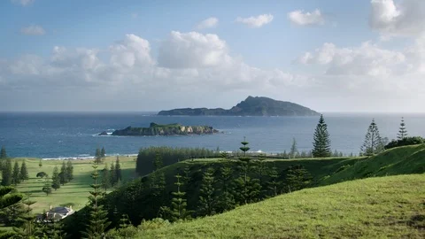 Norfolk Island Coastline Video stock 86402575