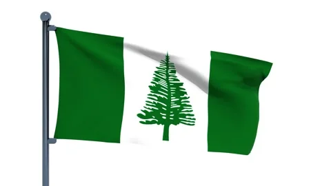 Norfolk Island Flag Video stock 150202841