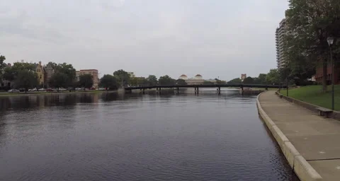 Norfolk Museum Flyover Video stock 55693526