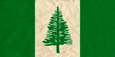 Norfolk  paper flag Stock Illustration