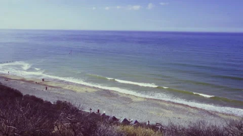 Norfolk - Sea View from hill Stock Footage 166321612
