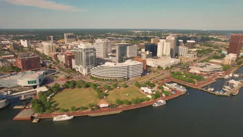 Norfolk Skyline 库存影片 221964529