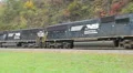Norfolk Southern Freight Train at Horseshoe Curve 9 HD Footage