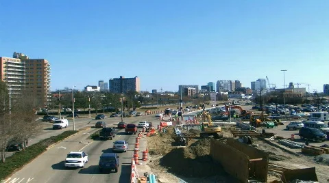 Norfolk traffic TIMELAPSE Stock-Footage 642733