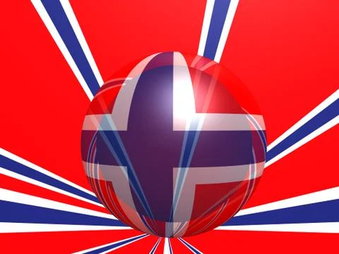 Norge national flag Foto stock