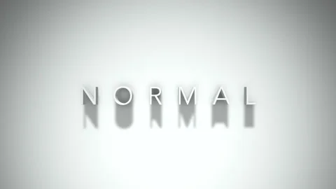 Normal 3D title animation with shadows on a white background Stock Footage 297668712