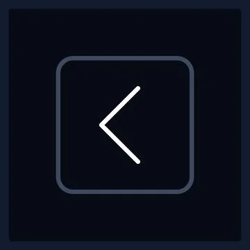 Normal back arrow button UI element template Stock Illustration