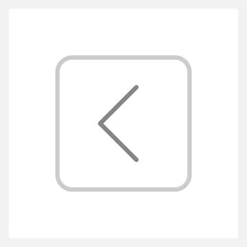 Normal back arrow button UI element template Stock Illustration