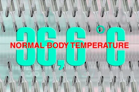 Normal body temperature Stock Illustration