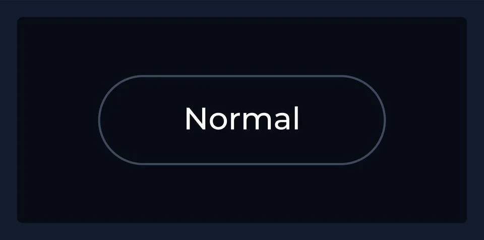 Normal button UI element template Stockillustratie