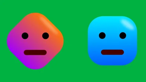 Normal to crying face expression on green screen. Stock Footage 270451083