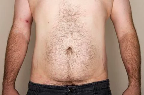Normal man midsection facing the camera Stock Photos