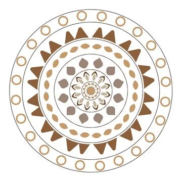 Normal mandala design templet s Stock Illustration