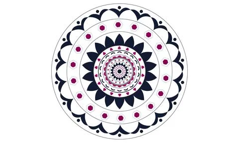 Normal mandala design templet s Stock Illustration
