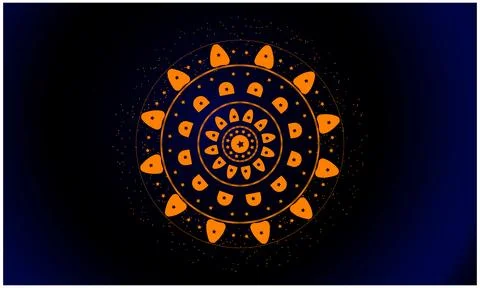 Normal mandala design templet s Stock Illustration