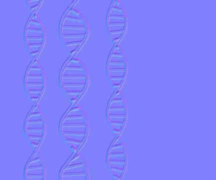 Normal map of DNA molecules structure. Science and Technology concept Stock Illustration