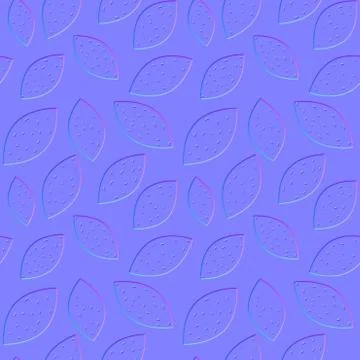 Normal map of doodle lemons, seamless pattern texture for use in 3D programs, 3d 스톡 일러스트