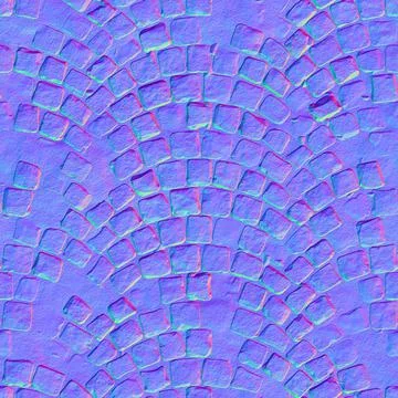 Normal map ground texture, normal mapping Stock Illustration