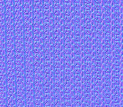 Normal map of Knitted Pattern. Crocheted Fabric Texture, 3d render Stock Illustration